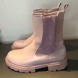 Zara womens Chelsea boots soft pink size Eur 36